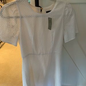 Jcrew eyelet flutter sleeve dress